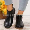 Comércio Exterior Outono e Inverno 2024 Sapatos Femininos Moda tamanho grande 43 Todas as Estações Velcro Botas Baixas Femininas tamanho grande Botas Martin