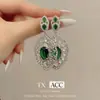 Brincos de Zircônia Exquisitos Super Brilhantes Estilo Quente 2025, Fashionáveis Elegantes, Bonitos, de Alto Padrão, Únicos, Bonitos e Doces para Mulheres