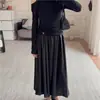¡Ligeramente maduro y un poco sexy! Camiseta de Punto Ligera y Cómoda de Lyocell y Lana Merino, de un Solo Hombro, Cuello Barco, Ceñida a la Cintura, Adelgazante para Mujer