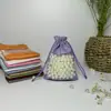 Bolsa de Tulle con Cordón al por Mayor, Bolsa tipo Lino Artificial para Regalo, Bolsa para Joyería, Bolsa de Sachet Aromático Transpirable para Coche, de Larga Duración