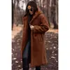 Outwear Feminino Amazon [Lista de Compras Manual] Outwear de Lã Longo com Capuz Quente Outono e Inverno Amazon