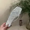 Sandalias Chuyuji retro versátiles de tiras finas para mujer, cómodas para el verano al aire libre, nuevas chanclas de suela plana simples, antideslizantes, estilo coreano