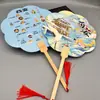 Souvenirs Culturales y Creativos Emblemáticos de Xi'An, Abanicos Redondos de Estilo Antiguo, Abanicos de Laca, Abanicos Publicitarios con Logo de Tendencia Nacional para Registro en la Dinastía Han