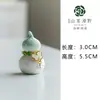 Calabazas Glaseadas de Cristal Pequeños Adornos de Cerámica para Damas Lindos Gadgets Coloridos Mascotas de Té Accesorios para Ceremonia del Té Regalos de Alta Gama