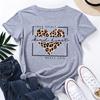 Spot desejo eaby Amazon comércio exterior Europeu e Americano roupas femininas criativas amor impressão solta em torno do pescoço camiseta de manga curta mulheres