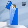 Encendedor sensor táctil de material plástico transfronterizo carga USB ignición a doble cara a prueba de viento ultradelgado regalo publicitario de moda