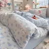 Novo Conjunto de Roupa de Cama de Gaze Dupla de Algodão com Sensação Fresca de Nuvem Quatro Peças Vendas Diretas do Fabricante Customizado para Venda Cruzada Dropshipping Roupa de Cama