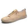 Nuevos Zapatos de Hombre 2026 205129 Zapatos de Tela Transpirables Zapatos sin Cordones para Hombre Zapatos Casuales de Lona de Caña Baja para Hombre con Cordones Delanteros