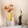 Estilo Nórdico Ins Jarrón de Cerámica Colorido Adorno Decoración Simple de Escritorio Florero Arreglo Floral para Sala de Estar Flores Secas Flores Artificiales