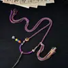 Corda de Colar Trançada Feita à Mão de Xizang Corda de Pingente Multicolorida Mais Vendida Corda para Pendurar Joias Populares ao Vivo Franja Vintage