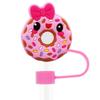 Tampa de canudo série Donut 10mm cola flexível canudo removível acessórios para canudo fivela de canudo criativa clipe de caneta personalizado