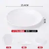 Platos de melamina, grado comercial, diseñados para restaurantes, redondos, aptos para servicio tipo buffet, hoteles, banquetes y cocina a pequeña escala; plástico, estilo nórdico, bicolor y duradero