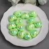 Dingyi K20-K26 Luna Fría Corazón Colorido Acrílico Galvanizado Agujero Recto Cuentas Sueltas Pulsera DIY Hecha a Mano Accesorios de Joyería