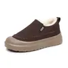 Zapatos de Hombre 2025 Invierno Nuevo Estilo Forrados de Felpa Engrosados Cálidos Botas de Hombre Botas de Nieve Suela Gruesa Suaves de Una Sola Pierna Zapatos de Algodón para Hombre