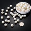 Destaque Pérolas de imitação ABS 4-18mm branco-creme contas soltas acessórios de joalheria DIY contas com furo reto perfurado Z3