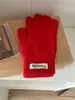 Nuevos Guantes Cálidos de Punto Engrosados para Mujer en Otoño e Invierno Estudiantes Color Sólido Guantes sin Dedos para Pantalla Táctil Venta al por Mayor