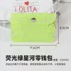 Porta-Cartão Folha Solta M5 com 5 Furos Porta-Cartão Estrela Lua Porta-Moedas de PVC Bolsa com Fecho de Botão Bolsa de Armazenamento de Identificação de Estudante