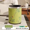 Papelera de cuero retro americana al por mayor, lujo ligero para uso doméstico, tamaño grande para sala de estar, gran capacidad para dormitorio y cocina, papelera de moda