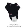 Calcetines Coreanos, Calcetines Cortos de Algodón para Mujer, Estilo Nuevo Ins de Primavera de Dongdaemun, Logo Pequeño Rojo Blanco Azul, Estilo Ins Deportivo