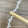 Novo Poliéster Solúvel em Água Renda Bordada Leve Renda de 2CM de Largura Fita Bordada Acessórios para Vestido de Noiva Atacado