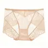 Ropa interior sexy de encaje para mujer talla grande, algodón transpirable ultrafino en la entrepierna, cintura sin costuras, bragas para cadera 001