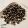 Cuentas Espaciadoras de Cáscara de Coco Natural Multicolores Discos Planos Redondos Accesorios para Manualidades Hechas a Mano para Pulseras Collares Cuentas de Oración