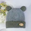 Gorro para Mujer Otoño e Invierno Cálido con Orejas de Oso Esponjoso Gorro Engrosado para Montar Protección contra el Frío Protección para las Orejas Moda Versátil