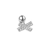 Brinco de osso de ouvido em aço inoxidável banhado a ouro 18K com zircônia, simples e único, joia de piercing requintada e compacta micro-incrustada