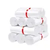 Sacos expressos de PE branco novos para embalagens de baixa pressão, sacos plásticos à prova d'água para logística de vestuário de e-commerce, disponíveis em vários tamanhos