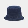 Chapéu de pescador em jeans estilo japonês, chapéu balde casual de moda feminina, chapéu de sol de cor para rede social, chapéu de sol ins