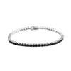 Pulseira Hip-Hop Europeu e Americano 3-5mm Zircônia Nano Preta Cruz de Zircônia Inlaid em Cobre Joia Transfronteiriça Comércio Exterior Item Quente da Amazon