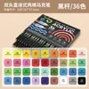 Marcador Acrílico Líquido de Doble Punta, Monocolor, con Punta Suave para Pintar, No Corriente, Cobertura Fuerte y Posibilidad de Capas