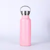 Taza de Acero Inoxidable 304 con Aislamiento al Vacío Estilo Americano Boca Ancha Botella de Agua Deportiva Tetera Portátil para Exteriores