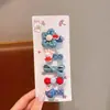 Grampo de Cabelo Infantil em Tecido Jeans Estilo Coreano Grampo de Cabelo Envolto em Tecido para Bebê Não Danifica Cabelo Grampo para Franja de Menina Franja Desfiada Acessórios de Cabelo