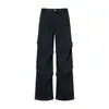 Jeans Casual Bootcut de Perna Reta para Homens, Calças Largas Soltas, Calças Longas Masculinas, Calças Casuais Clássicas para Jovens Homens