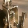 Retenedor de faldón antiderrames de aluminio en ángulo de 40 x 40, retenedor de acero inoxidable, ángulo de aluminio