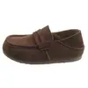 Mocassins Birkenstock retrô de dois caminhos para mulheres, novos tamancos casuais slip-on de outono de 2026, sapatos casuais de um só para mulheres