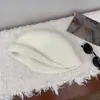 Chapéu de Balde de Lã de Borda Meia-dobrada Novo Estilo Transfronteiriço Outono e Inverno Moda Feminina Versátil Temperamento Afina o Rosto Chapéu Quente de Tricô