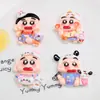 Accesorios grandes y lindos de resina con pegamento de crema de dibujos animados en forma de corazón para accesorios para el cabello, pinzas para el cabello, hebillas para zapatos de coche, colgantes de bricolaje y artículos decorativos