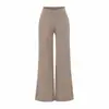 9213-2026 Estilo Novo Primavera/Verão Garota Popular Calças Flare Emagrecedoras Estilo Europeu e Americano Calças Longas de Perna Larga Calças Casuais Sexy Femininas