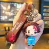Llavero de Demon Slayer Versión Q Lindo Nezuko Dibujo Animado Colgante para Llaves Muñeco Colgante para Mochila Escolar Venta al por Mayor
