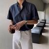 2024 alta calidad Camisa de bolsillo para hombre Verano delgada Moderna Camisa de manga corta Sentido del diseño Casual Nueva chaqueta