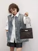 Bolso de Piel Genuina Otoño e Invierno Nuevo Bolso de Mujer de Piel de Vaca 2025 Simple y Versátil Tendencia Diseño de Alta Gama Bolso de Hombro Cruzado