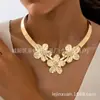 Gargantilla para Mujer - Moda Clásica en Forma de V Floral Versátil Elegante Gargantilla para Mujer para Estilo Callejero Diario Joyería para Fiesta
