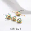 Acessórios de Liga Esmaltada para o Festival do Barco-Dragão Acessórios de Joias Artesanais DIY Acessórios para Pulseiras Contas Espaçadoras de Paz e Alegria Venda por Atacado
