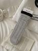 Calcetines Rectos Nuevos de Otoño e Invierno, Calcetines de Algodón Puro con Bloques de Color Estilo Japonés, Calcetines Caídos Sin Costuras Estilo Miu para Mujer, Versátiles