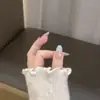 Manicura Portátil Nueva de Verano Menta Almendra Estrella Pequeña Fresca y Suave Uñas Postizas Uñas Removibles