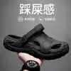 Zapatos perforados transpirables para hombre para conducir y pescar, zapatos de playa de suela gruesa, antideslizantes, ligeros, adecuados para senderismo, puntera cerrada, sandalias de verano para exteriores