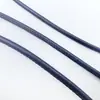 Corda Colorida de Couro PU em Estoque, Cordão Redondo de Couro Enrolado com Núcleo Costurado, Acessórios para Bolsas, Cordão de Alça para Bolsa, Acessórios para Joias Cordão Redondo