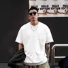Camiseta Básica de Cor Sólida Tamanho Plus para Homens, Simples Versátil de Manga Curta para o Verão, Gola Redonda, Solta Tendência Estilo Japonês Manga Meia